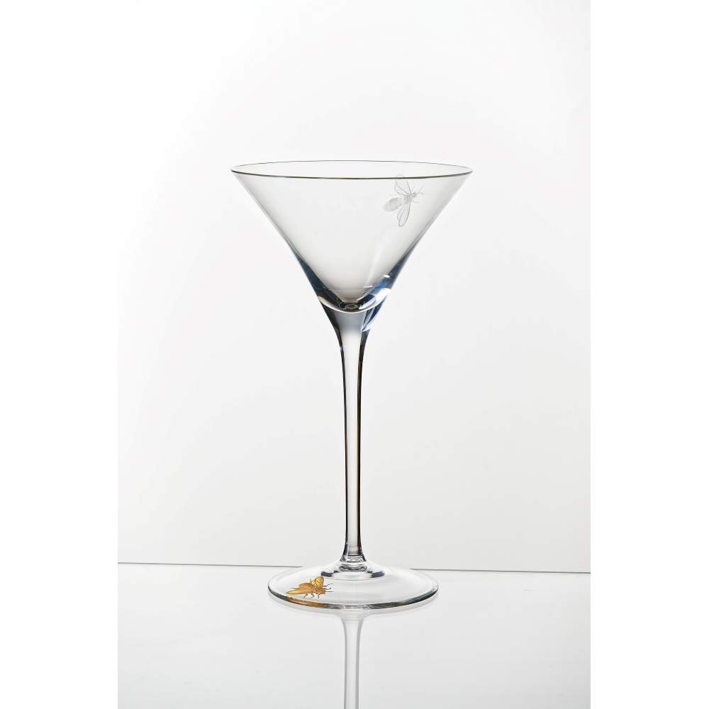 B26 sklenka na martini, vysoké 2 včely ryté 100 ml