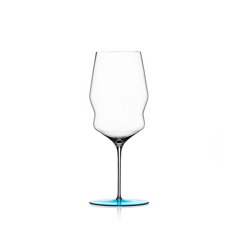 Květná 1794 sklenka na bílé víno, Světle modrá 520 ml